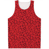 Red Blood Cells Pattern Print Men's Tank Top