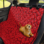 Red Blood Cells Pattern Print Pet Car Back Seat Cover