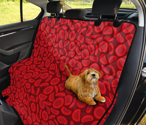 Red Blood Cells Pattern Print Pet Car Back Seat Cover