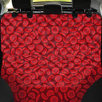 Red Blood Cells Pattern Print Pet Car Back Seat Cover