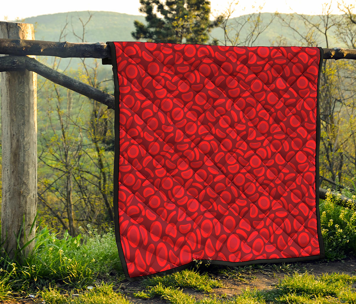 Red Blood Cells Pattern Print Quilt