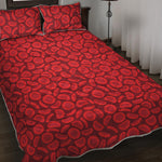 Red Blood Cells Pattern Print Quilt Bed Set
