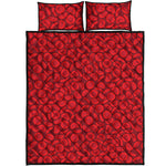 Red Blood Cells Pattern Print Quilt Bed Set