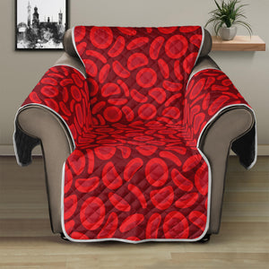 Red Blood Cells Pattern Print Recliner Protector