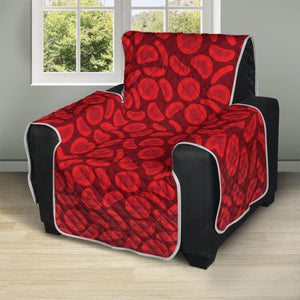 Red Blood Cells Pattern Print Recliner Protector