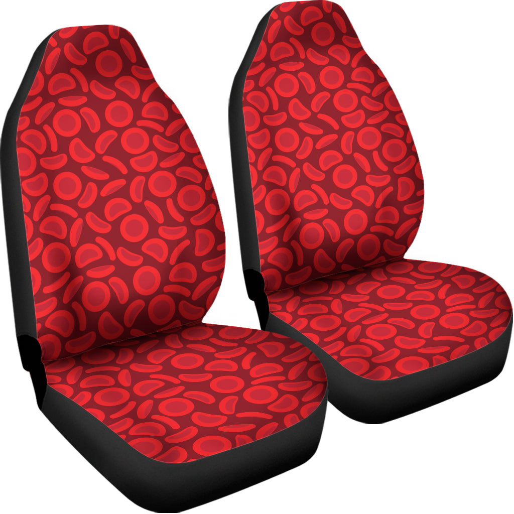 Red Blood Cells Pattern Print Universal Fit Car Seat Covers