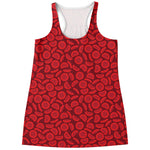 Red Blood Cells Pattern Print Women's Racerback Tank Top