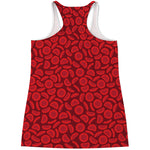 Red Blood Cells Pattern Print Women's Racerback Tank Top
