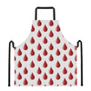 Red Blood Drop Pattern Print Apron