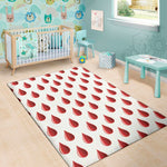 Red Blood Drop Pattern Print Area Rug