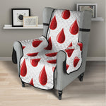 Red Blood Drop Pattern Print Armchair Protector