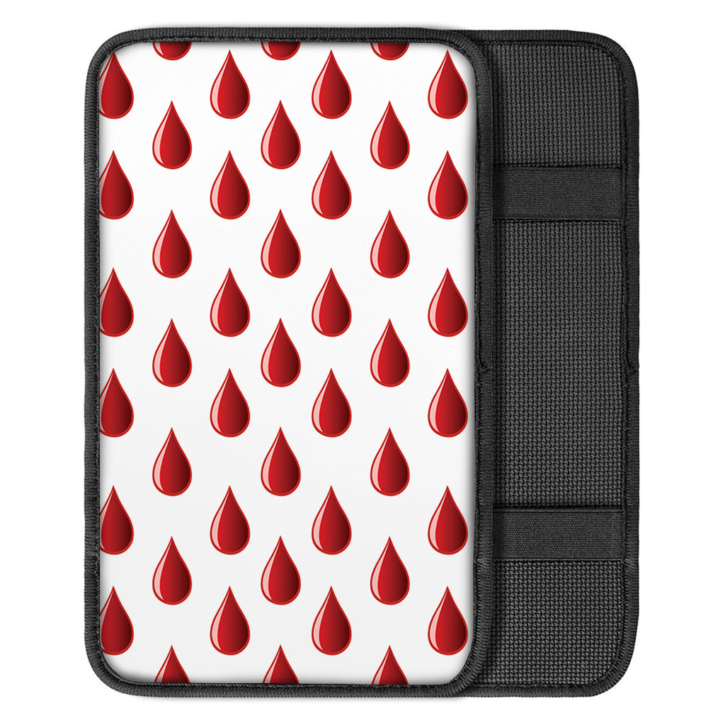 Red Blood Drop Pattern Print Car Center Console Cover