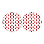Red Blood Drop Pattern Print Car Coasters