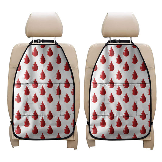 Red Blood Drop Pattern Print Car Seat Organizers