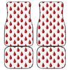 Red Blood Drop Pattern Print Front and Back Car Floor Mats