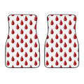 Red Blood Drop Pattern Print Front Car Floor Mats