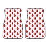 Red Blood Drop Pattern Print Front Car Floor Mats