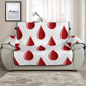 Red Blood Drop Pattern Print Half Sofa Protector