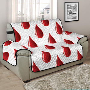 Red Blood Drop Pattern Print Half Sofa Protector