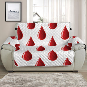 Red Blood Drop Pattern Print Half Sofa Protector