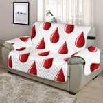 Red Blood Drop Pattern Print Half Sofa Protector