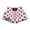 Red Blood Drop Pattern Print Muay Thai Boxing Shorts