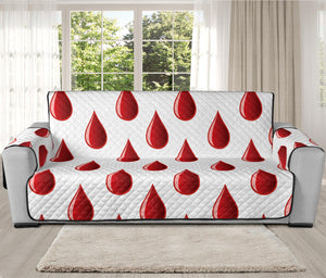 Red Blood Drop Pattern Print Oversized Sofa Protector