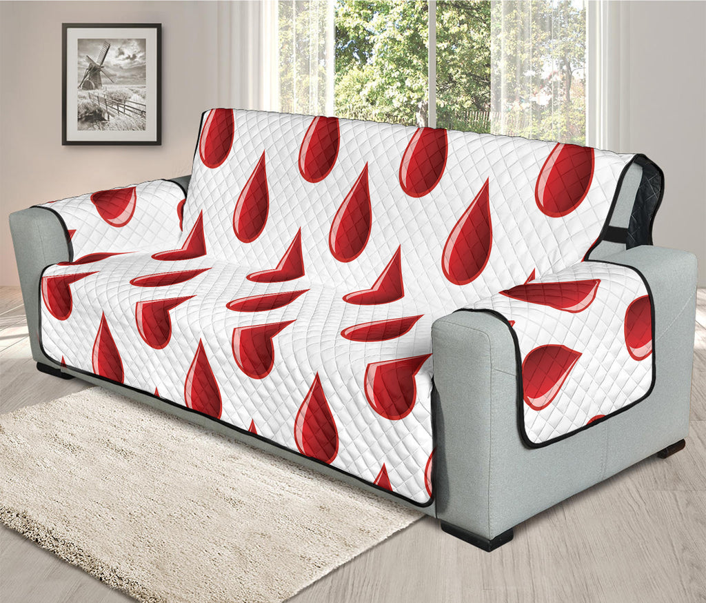 Red Blood Drop Pattern Print Oversized Sofa Protector