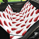 Red Blood Drop Pattern Print Pet Car Back Seat Cover