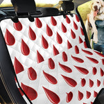 Red Blood Drop Pattern Print Pet Car Back Seat Cover