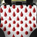 Red Blood Drop Pattern Print Pet Car Back Seat Cover