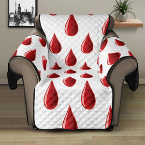 Red Blood Drop Pattern Print Recliner Protector