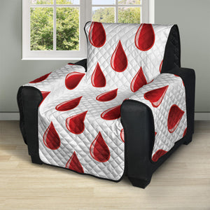 Red Blood Drop Pattern Print Recliner Protector