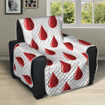 Red Blood Drop Pattern Print Recliner Protector