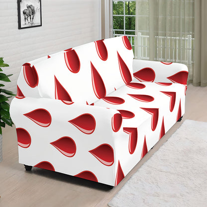 Red Blood Drop Pattern Print Sofa Cover