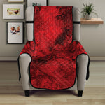 Red Blood Print Armchair Protector