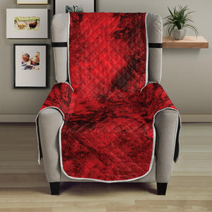 Red Blood Print Armchair Protector