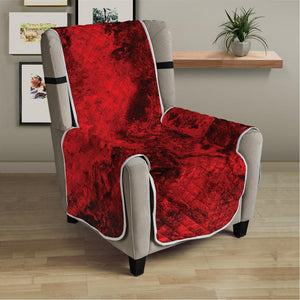 Red Blood Print Armchair Protector