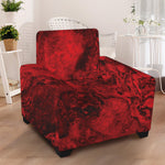 Red Blood Print Armchair Slipcover