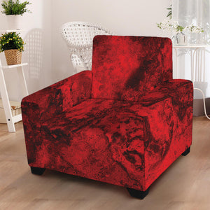 Red Blood Print Armchair Slipcover