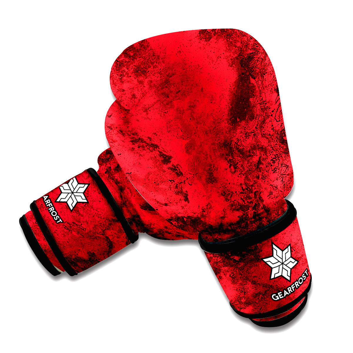 Red Blood Print Boxing Gloves