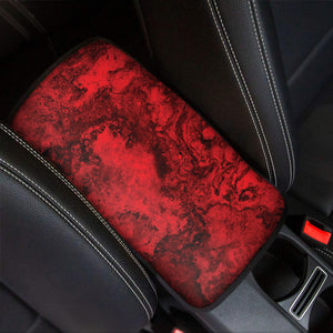 Red Blood Print Car Center Console Cover