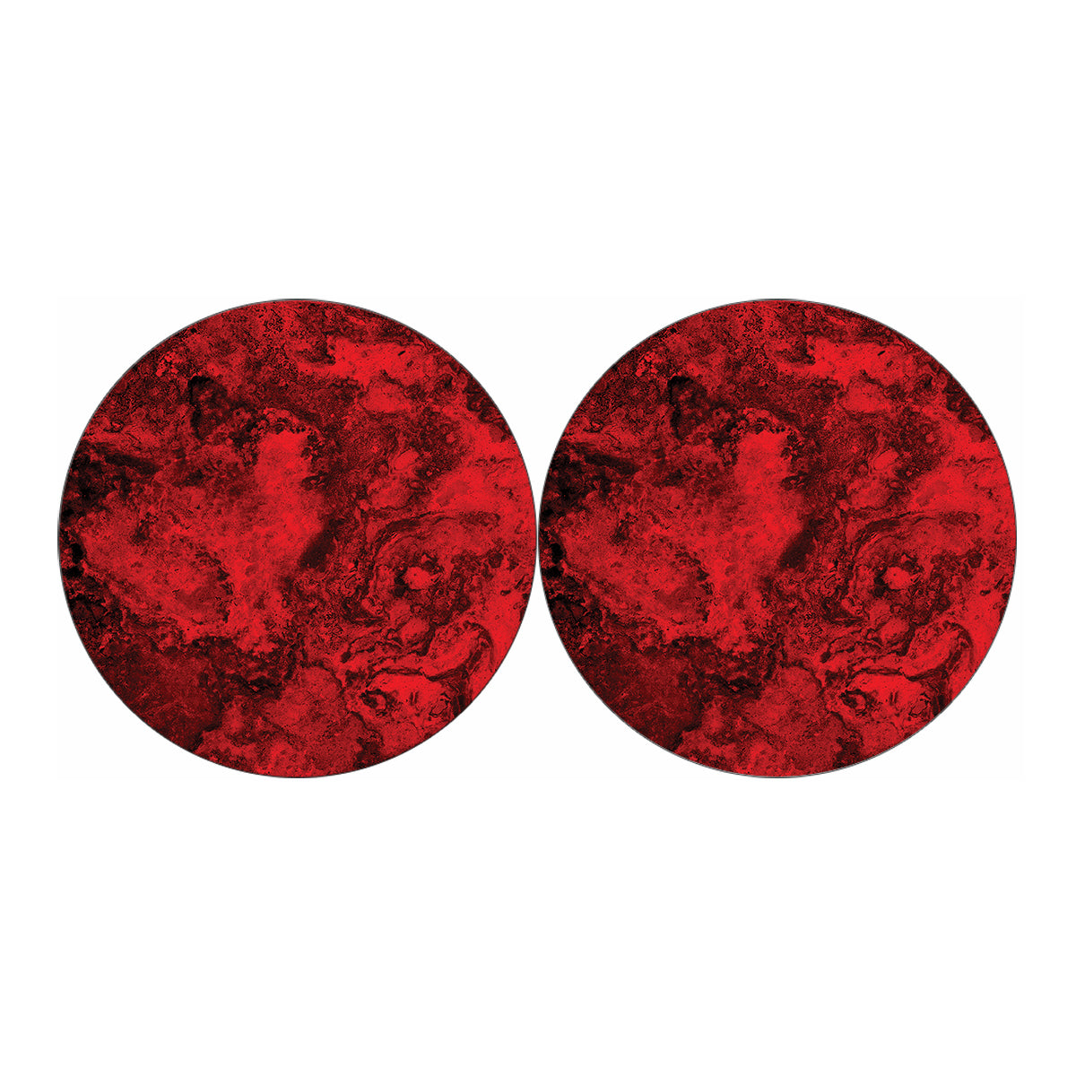 Red Blood Print Car Coasters