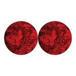Red Blood Print Car Coasters