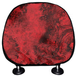 Red Blood Print Car Headrest Covers