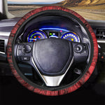 Red Blood Print Car Steering Wheel Cover