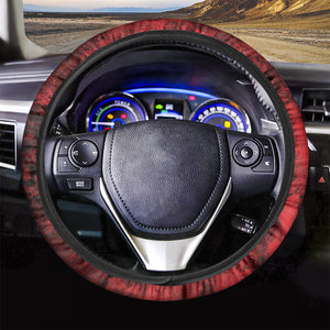 Red Blood Print Car Steering Wheel Cover