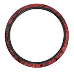 Red Blood Print Car Steering Wheel Cover