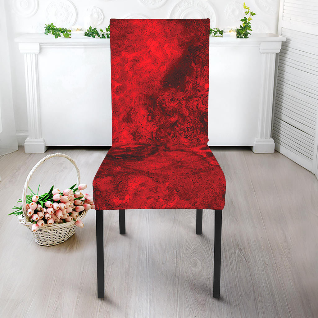 Red Blood Print Dining Chair Slipcover