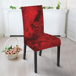 Red Blood Print Dining Chair Slipcover